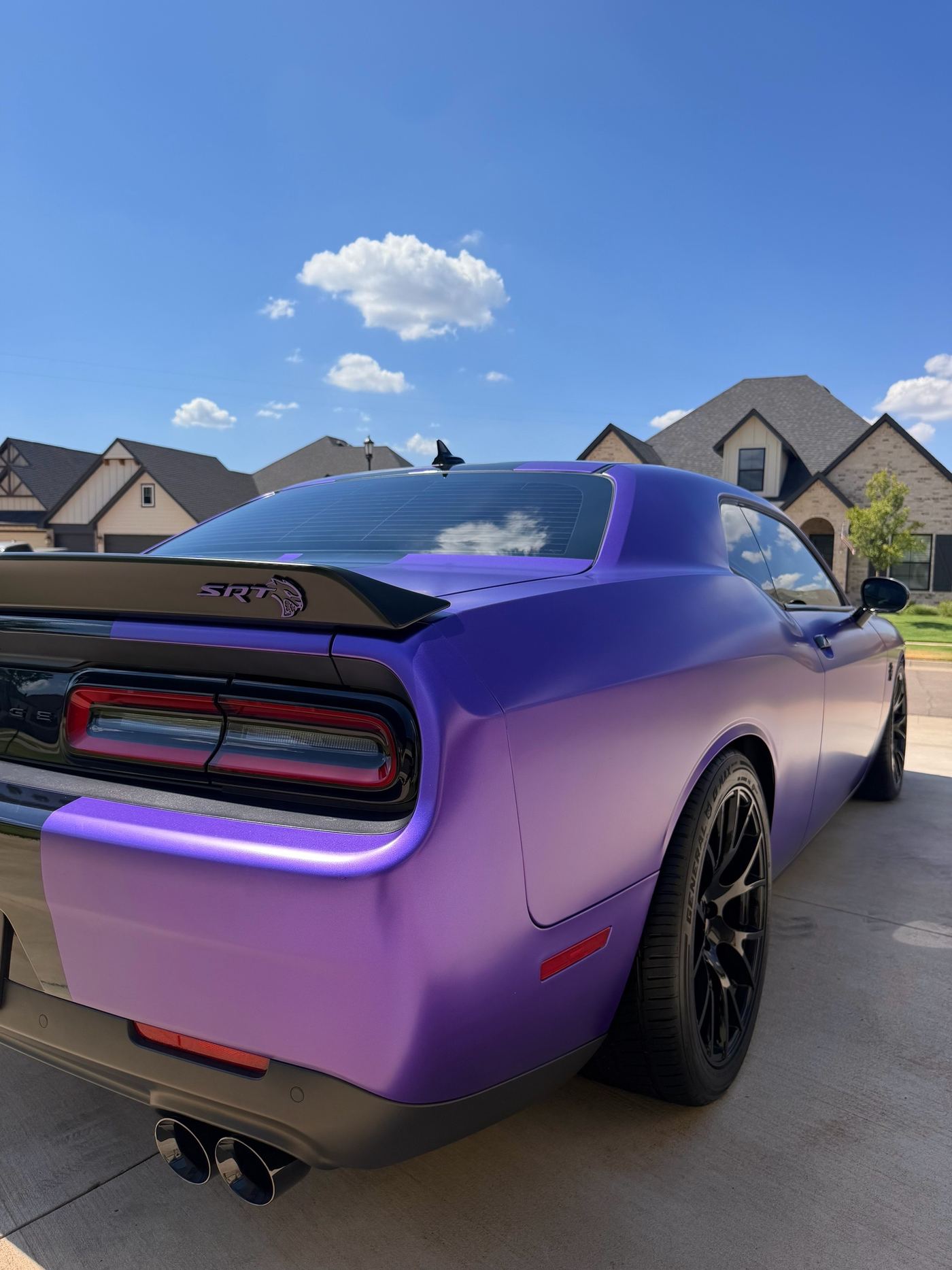 Dodge Challenger SRT with corrected, high-gloss paint